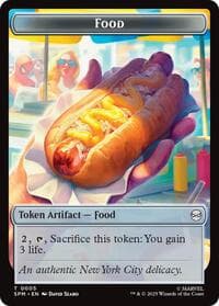 Food // Robot Double-Sided Token - Marvel's Spider-Man - Magic: The Gathering card