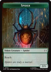 Spider // Food Double-Sided Token - Marvel's Spider-Man - Magic: The Gathering card