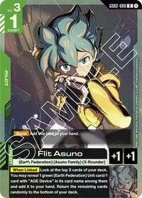 Flit Asuno - Dual Impact - Gundam Card Game card