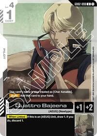 Quattro Bajeena - Dual Impact - Gundam Card Game card