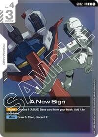 A New Sign - Dual Impact - Gundam Card Game card