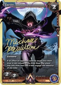 Clarity, Bad Omen - Champion Deck: Michael Hamilton - Alpha Clash card