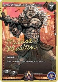 Lord Krung, Ruthless Warlord - Champion Deck: Michael Hamilton - Alpha Clash card