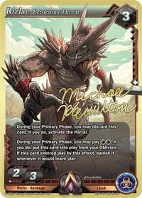 Rizlac, Ferocious Threat - Champion Deck: Michael Hamilton - Alpha Clash card