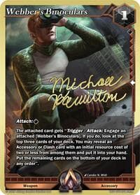Webber's Binoculars - Champion Deck: Michael Hamilton - Alpha Clash card