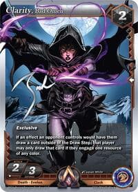 Clarity, Bad Omen - Champion Deck: Zach Bunn - Alpha Clash card