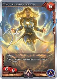 Flare, Explosive Combatant - Champion Deck: Zach Bunn - Alpha Clash card