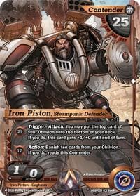 Iron Piston, Steampunk Defender - Echoes of Eternity - Alpha Clash card