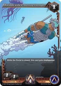 Doomcaster, Bursting Through - Echoes of Eternity - Alpha Clash card