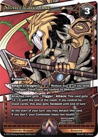 Stonecleaver Axe - Echoes of Eternity - Alpha Clash card