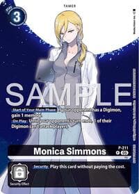 Monica Simmons (Hacker's Slumber Box Promotion Pack) - Digimon Promotion Cards - Digimon Card Game card