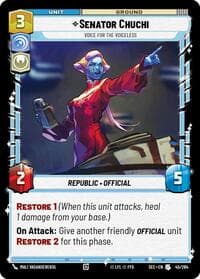 Senator Chuchi - Voice for the Voiceless - Secrets of Power - Star Wars: Unlimited card