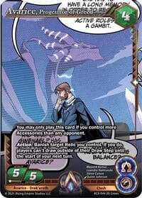 Avarice, Progenitor of Greed - Echoes of Eternity - Alpha Clash card
