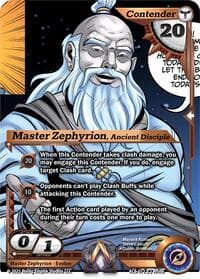 Master Zephyrion, Ancient Disciple - Echoes of Eternity - Alpha Clash card