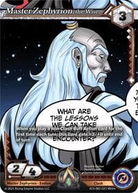 Master Zephyrion, the Wise - Echoes of Eternity - Alpha Clash card