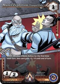 Master Zephyrion, Tranquil Fury - Echoes of Eternity - Alpha Clash card