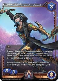 Shadowblade, Warden of Death - Echoes of Eternity - Alpha Clash card