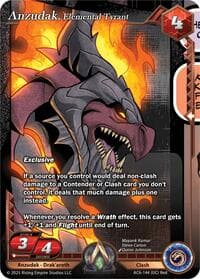 Anzudak, Elemental Tyrant - Echoes of Eternity - Alpha Clash card
