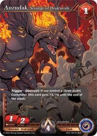 Anzudak, Scourge of Drak'aroth - Echoes of Eternity - Alpha Clash card