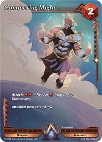Conquering Might - Echoes of Eternity - Alpha Clash card