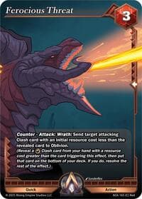 Ferocious Threat - Echoes of Eternity - Alpha Clash card
