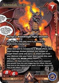 Anzudak, the Wrathful - Echoes of Eternity - Alpha Clash card