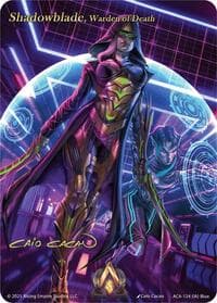 Shadowblade, Warden of Death (Iconic Art) - Echoes of Eternity - Alpha Clash card