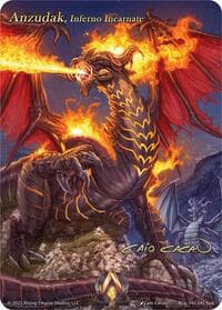 Anzudak, Inferno Incarnate (Iconic Art) - Echoes of Eternity - Alpha Clash card