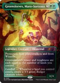 Greensleeves, Maro-Sorcerer (Rainbow Foil) - Secret Lair Drop Series - Magic: The Gathering card