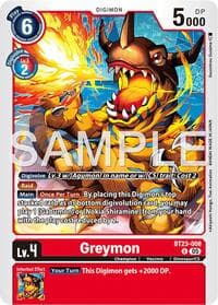 Greymon - Hackers' Slumber - Digimon Card Game card