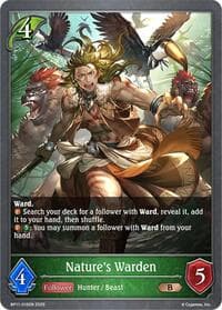 Nature's Warden - BP11: Bullet of Fate - Shadowverse: Evolve card