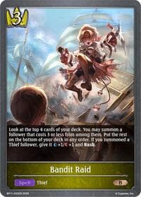 Bandit Raid - BP11: Bullet of Fate - Shadowverse: Evolve card