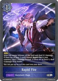Rapid Fire - BP11: Bullet of Fate - Shadowverse: Evolve card