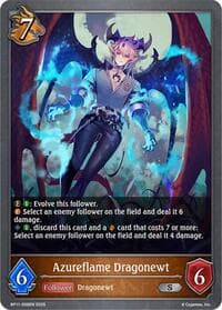 Azureflame Dragonewt - BP11: Bullet of Fate - Shadowverse: Evolve card