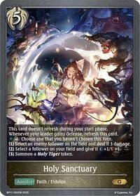 Holy Sanctuary - BP11: Bullet of Fate - Shadowverse: Evolve card