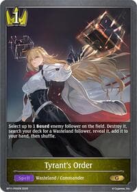 Tyrant's Order - P05 (Foil) - BP11: Bullet of Fate - Shadowverse: Evolve card