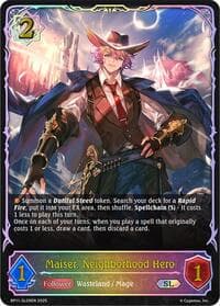 Maiser, Neighborhood Hero (SL) - BP11: Bullet of Fate - Shadowverse: Evolve card