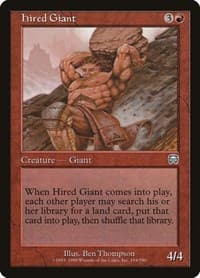 Hired Giant - Mercadian Masques - Magic: The Gathering card