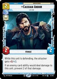 Cassian Andor - Lay Low - Secrets of Power - Star Wars: Unlimited card