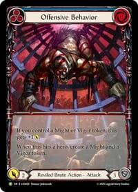 Offensive Behavior - LGS420 - Flesh and Blood: Promo Cards - Flesh and Blood TCG card