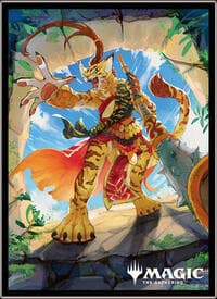 Magic: The Gathering Player's Card Sleeve - Foundations - Qala, Ajani's Pridemate (80-Pack) - Ensky Card Sleeves - Card Sleeves card