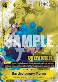 Bartholomew Kuma (Winner Pack 2025 Vol. 4) - One Piece Promotion Cards - One Piece Card Game card