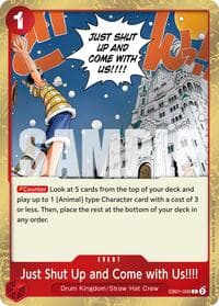 Just Shut Up and Come with Us!!!! (Pirate Foil) - Premium Booster -The Best- Vol. 2 - One Piece Card Game card