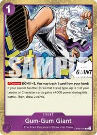 Gum-Gum Giant (Reprint) - Premium Booster -The Best- Vol. 2 - One Piece Card Game card