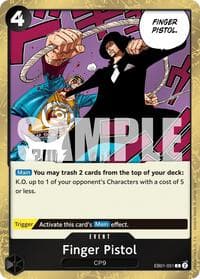 Finger Pistol (Reprint) - Premium Booster -The Best- Vol. 2 - One Piece Card Game card