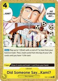 Did Someone Say...Kami? (Reprint) - Premium Booster -The Best- Vol. 2 - One Piece Card Game card