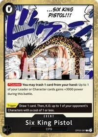 Six King Pistol (Reprint) - Premium Booster -The Best- Vol. 2 - One Piece Card Game card