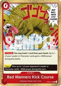 Bad Manners Kick Course (Reprint) - Premium Booster -The Best- Vol. 2 - One Piece Card Game card