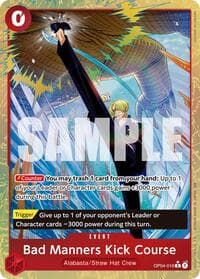 Bad Manners Kick Course (Alternate Art) - Premium Booster -The Best- Vol. 2 - One Piece Card Game card