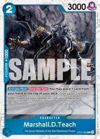 Marshall.D.Teach - ST17-005 (Pirate Foil) - Premium Booster -The Best- Vol. 2 - One Piece Card Game card